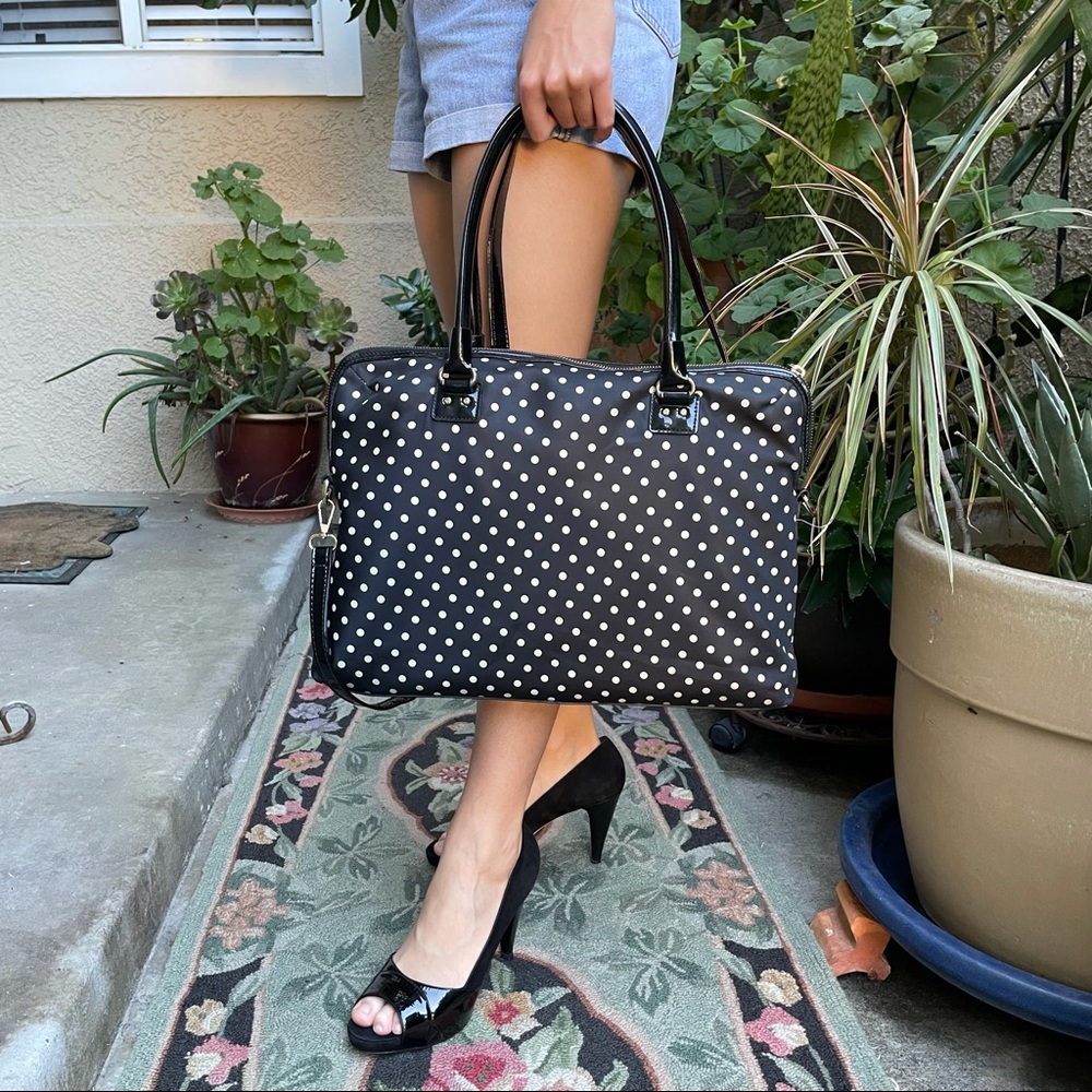 Vintage black Zucca Fendi suede/patent leather heels with dust bag - Picture 4 of 14